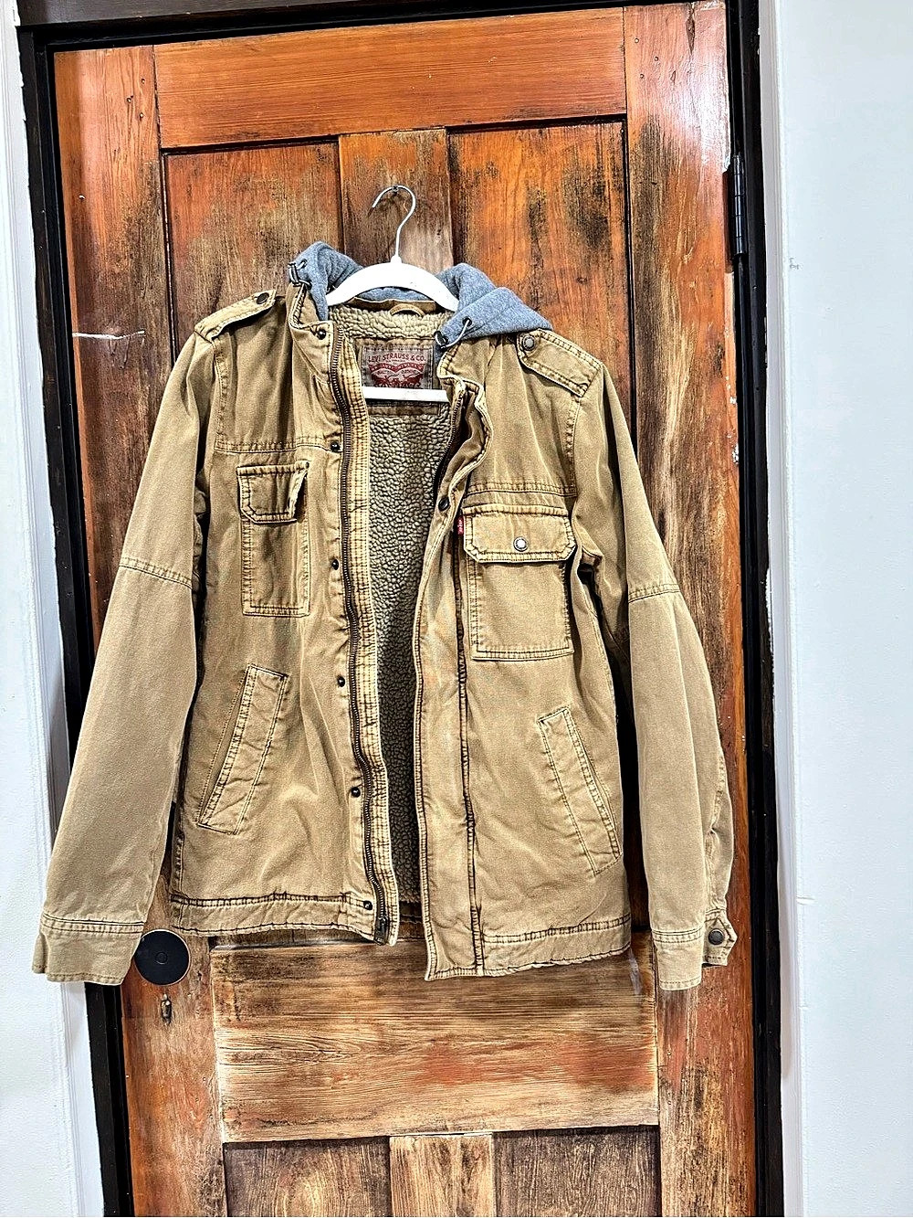 Levi Strauss & Co. Sherpa Lined Field Jacket in Brown